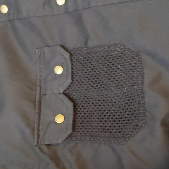 Lauren Ralph Lauren Button Up Shirt Field Shirt Black Long Sleeve Size Large - Picture 8 of 14